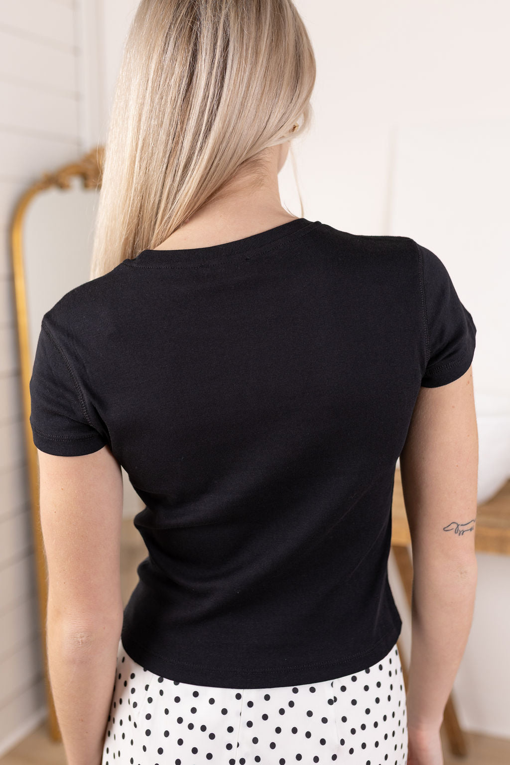 Aria Baby Tee | Black