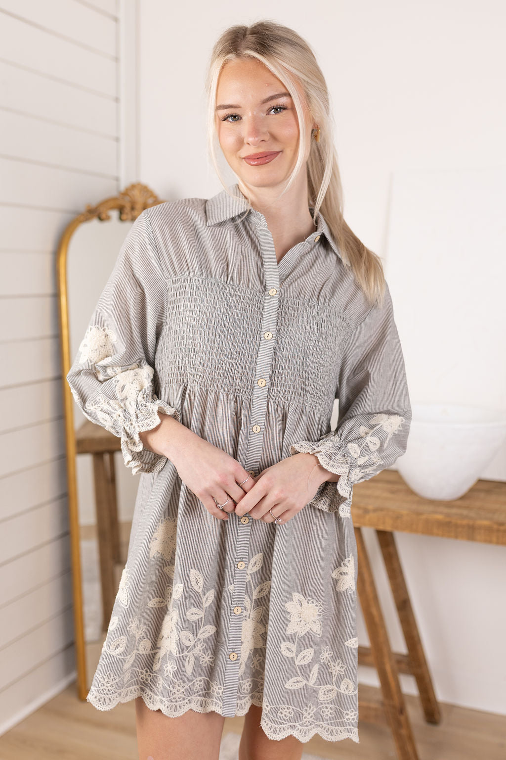 Maisie Embroidered Dress