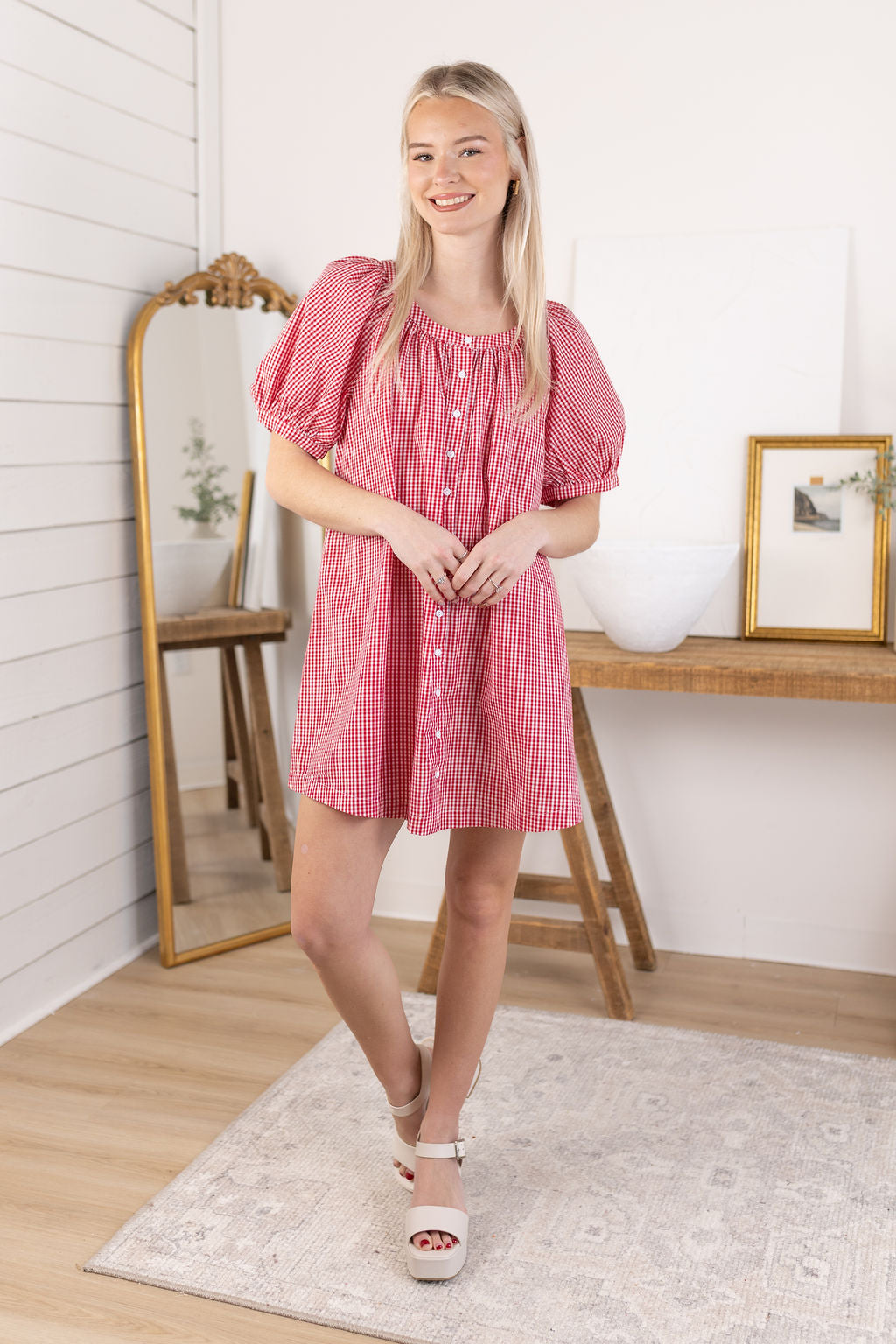 Margot Gingham Dress