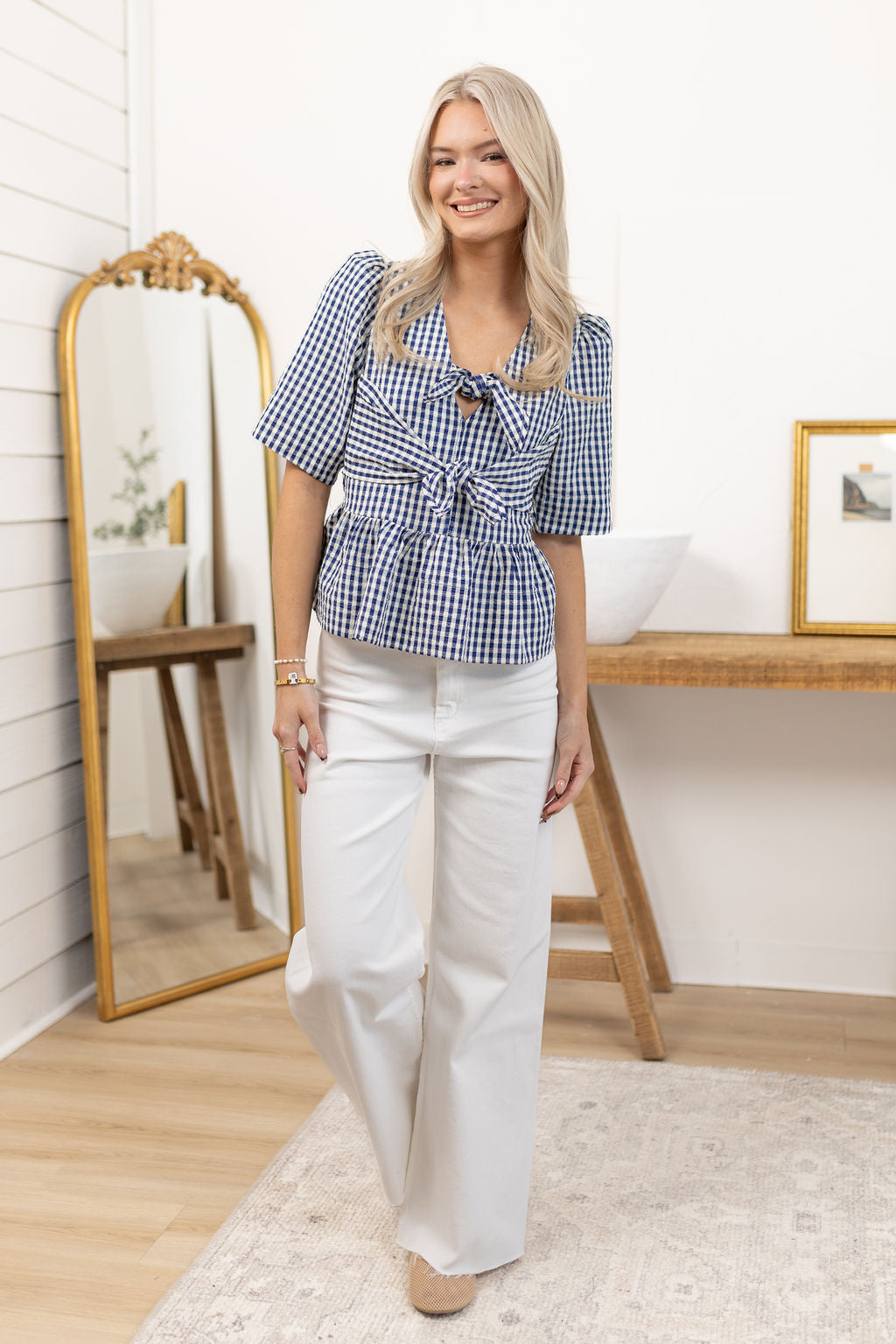 Lucy Gingham Blouse