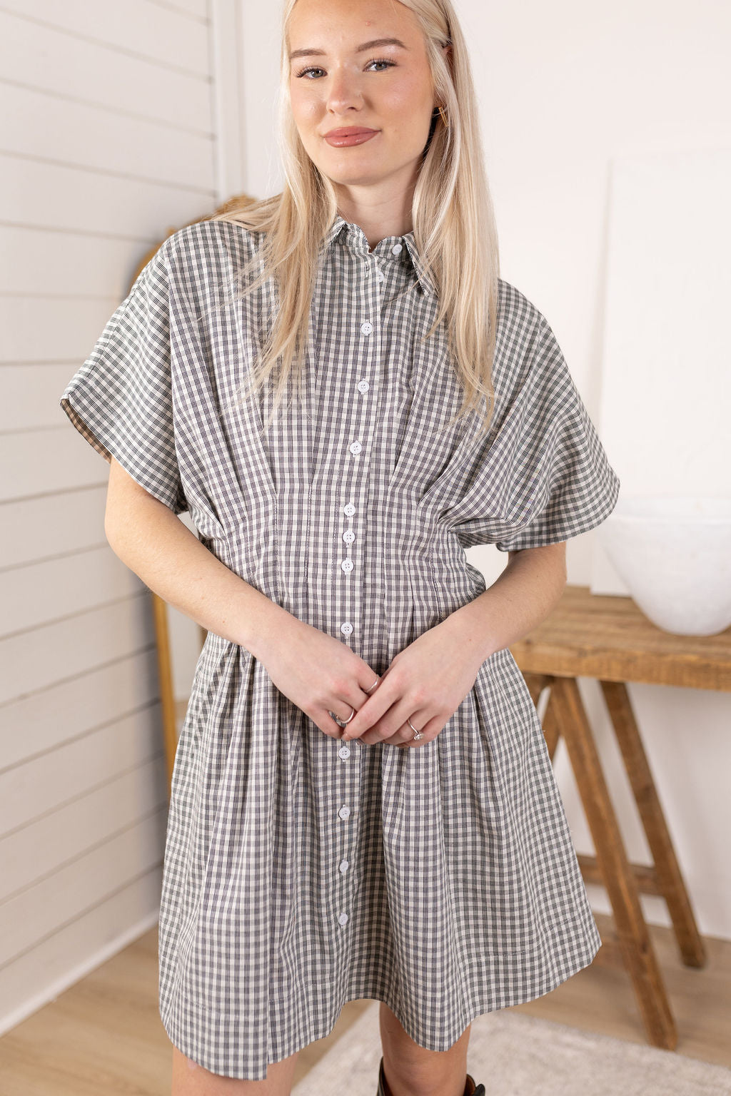 Alana Gingham Dress