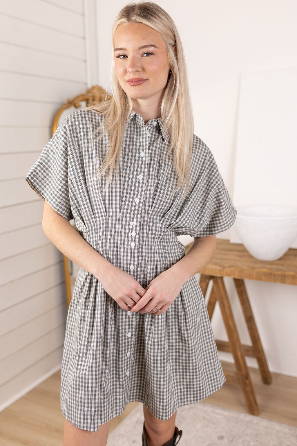 Alana Gingham Dress