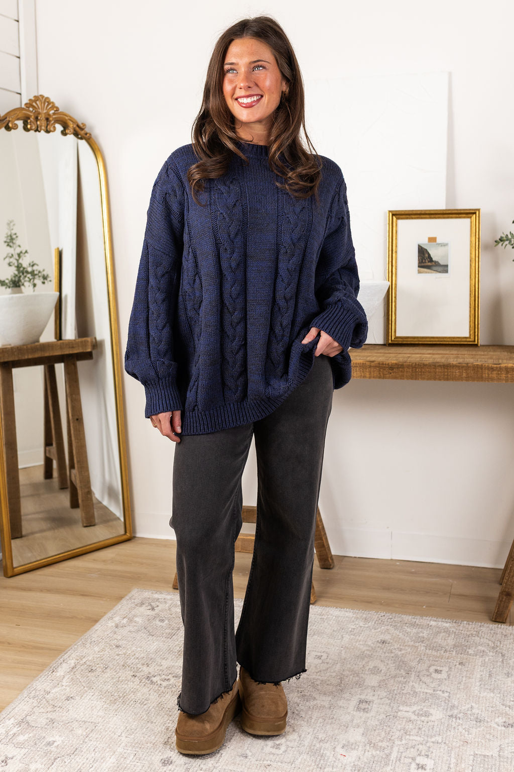 Capri Sweater | Navy