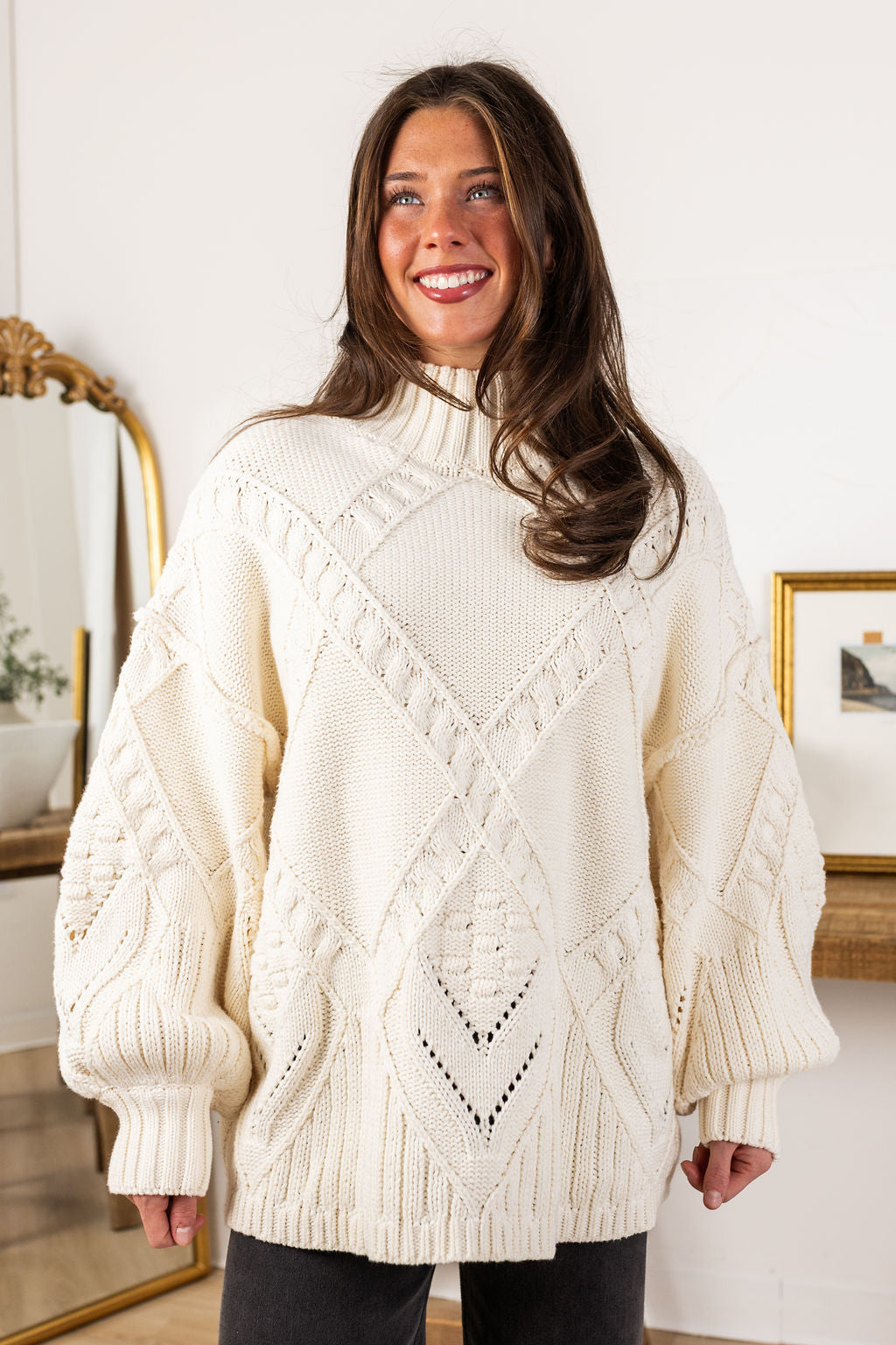 Lucy Cable Knit Sweater
