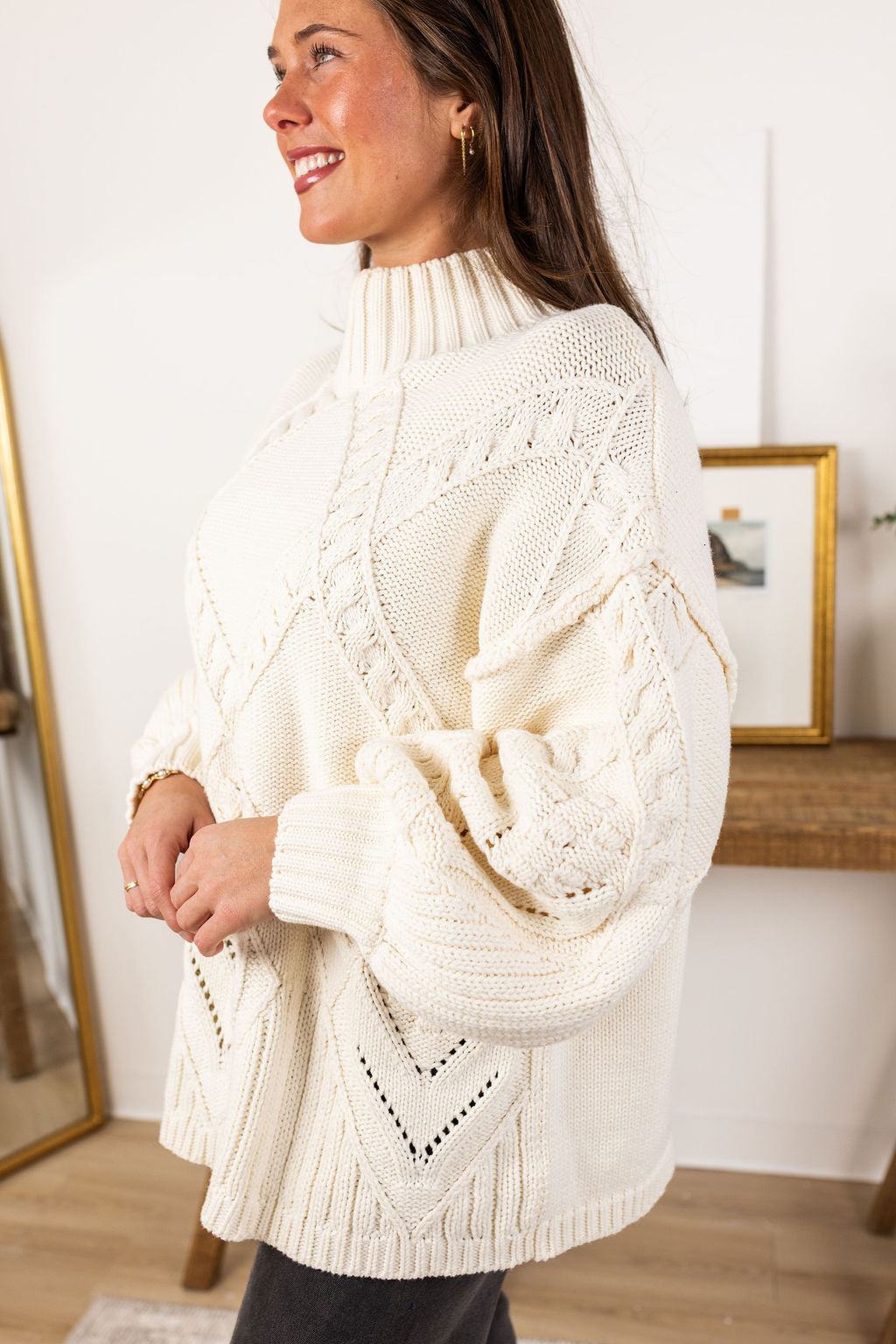 Lucy Cable Knit Sweater