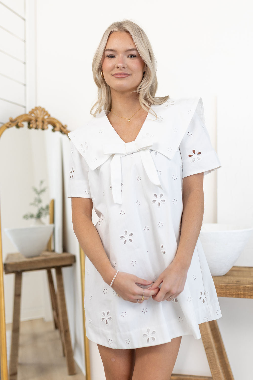 Emma Eyelet Dress