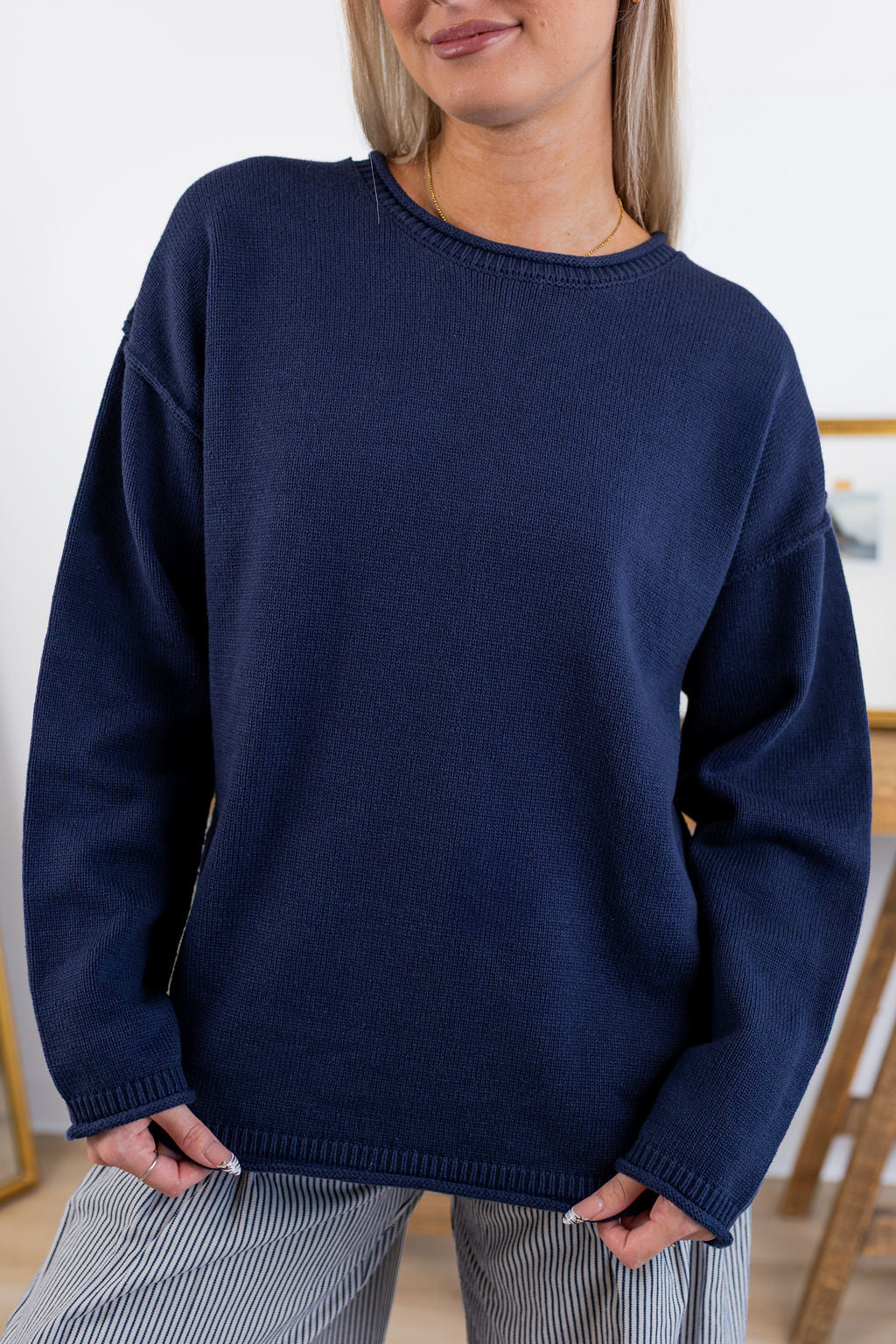 Jade Sweater | Navy
