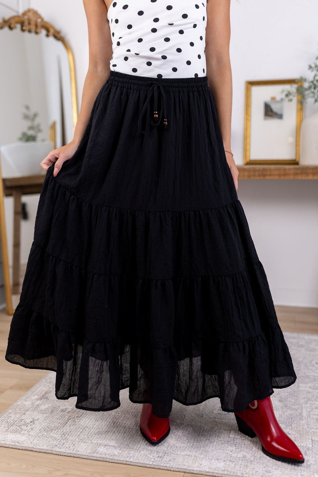 Rowan Maxi Skirt | Black