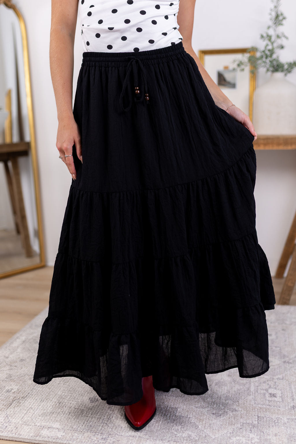 Rowan Maxi Skirt | Black