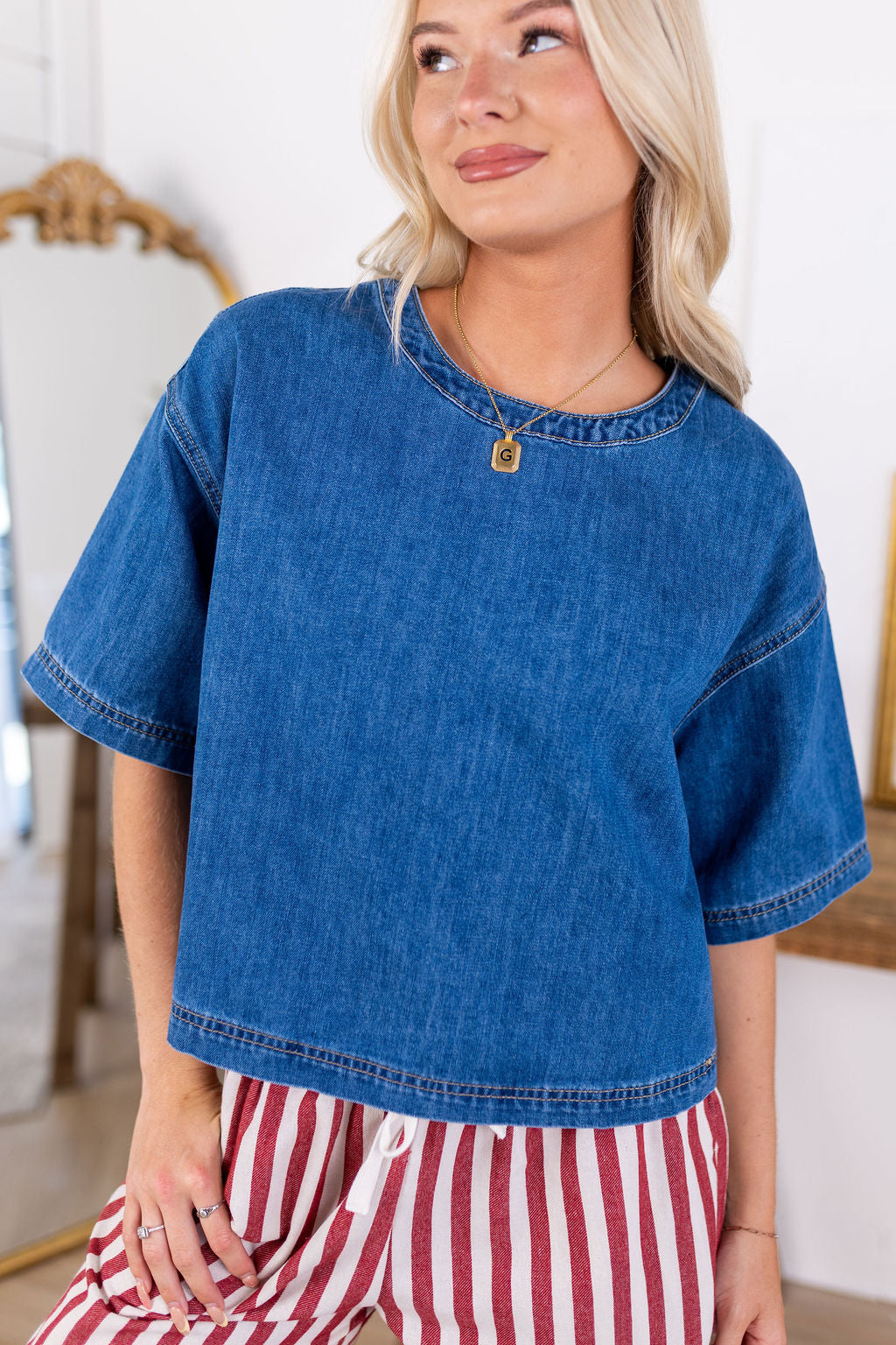 Kate Denim Top