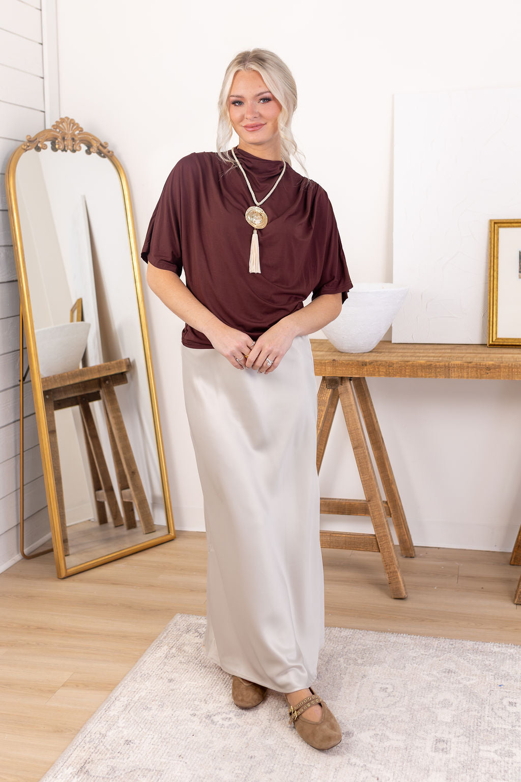 Molly Mock Neck Top