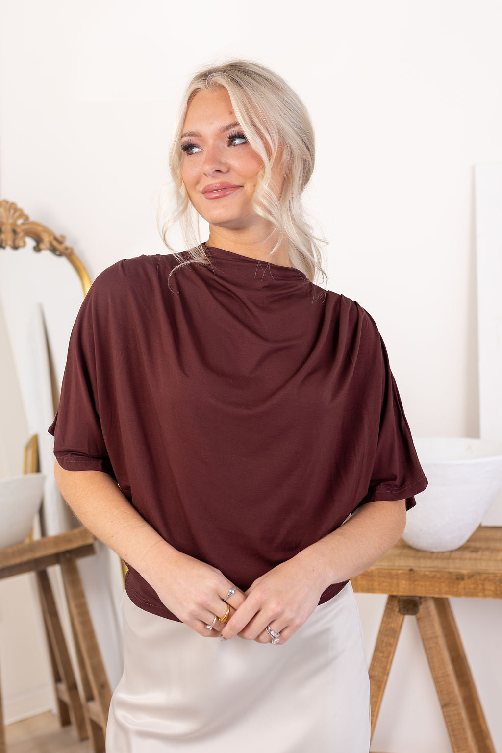 Molly Mock Neck Top