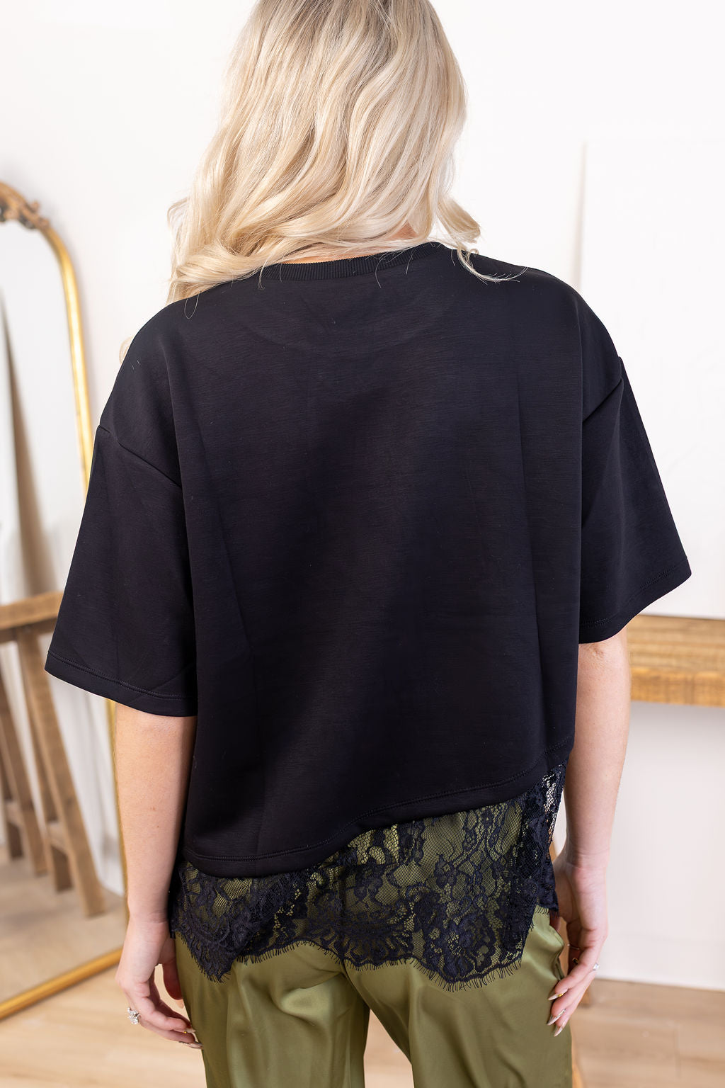 Gwen Lace Top | Black