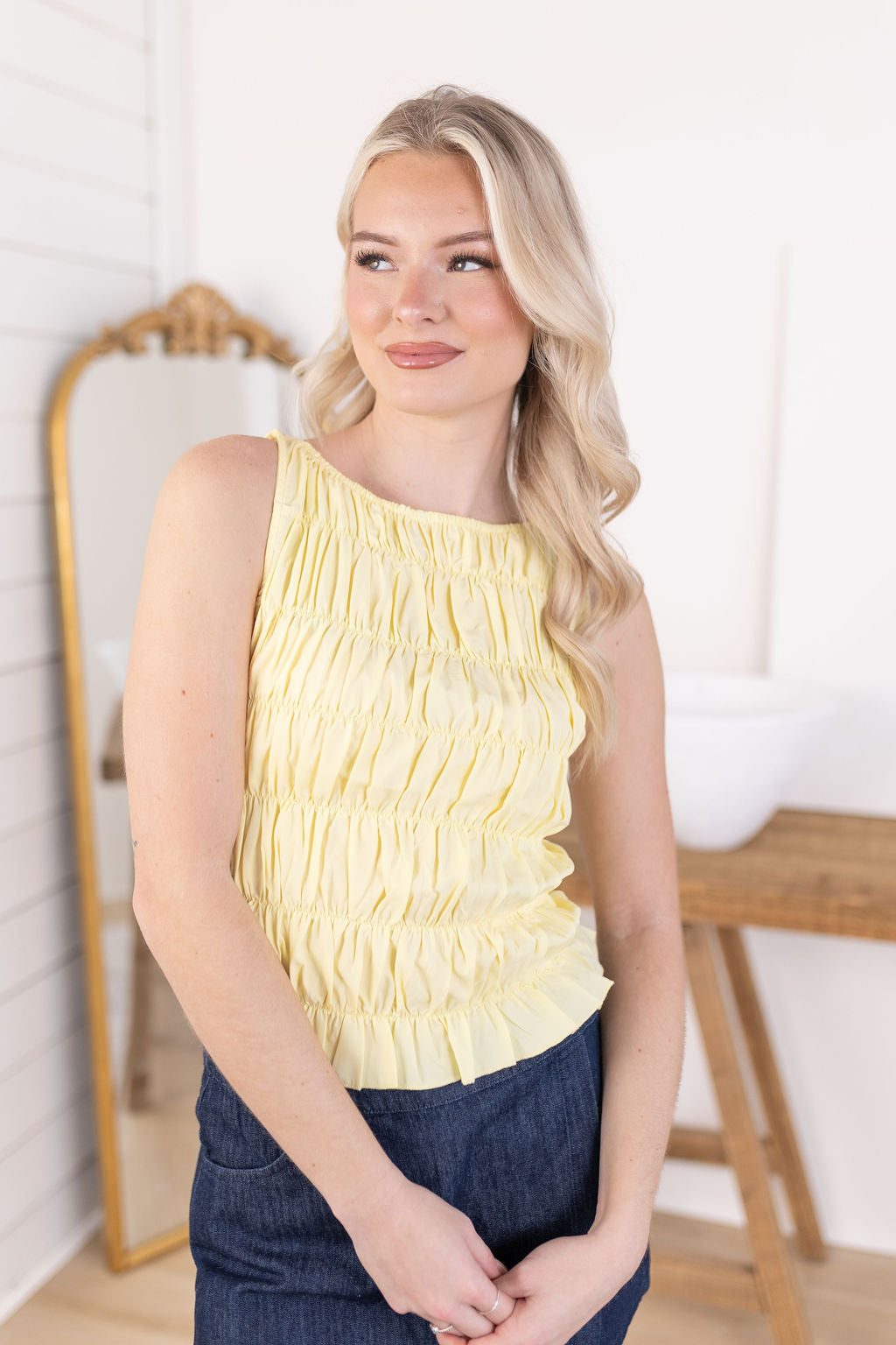 Naomi Smocked Top | Butter