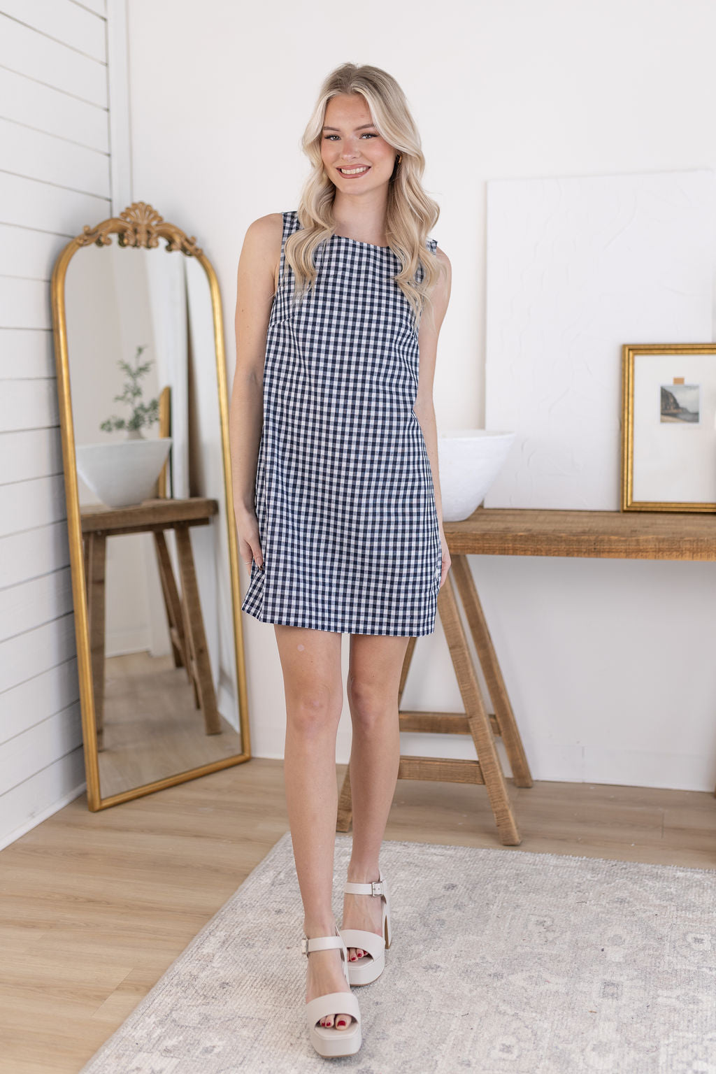 Naomi Gingham Dress