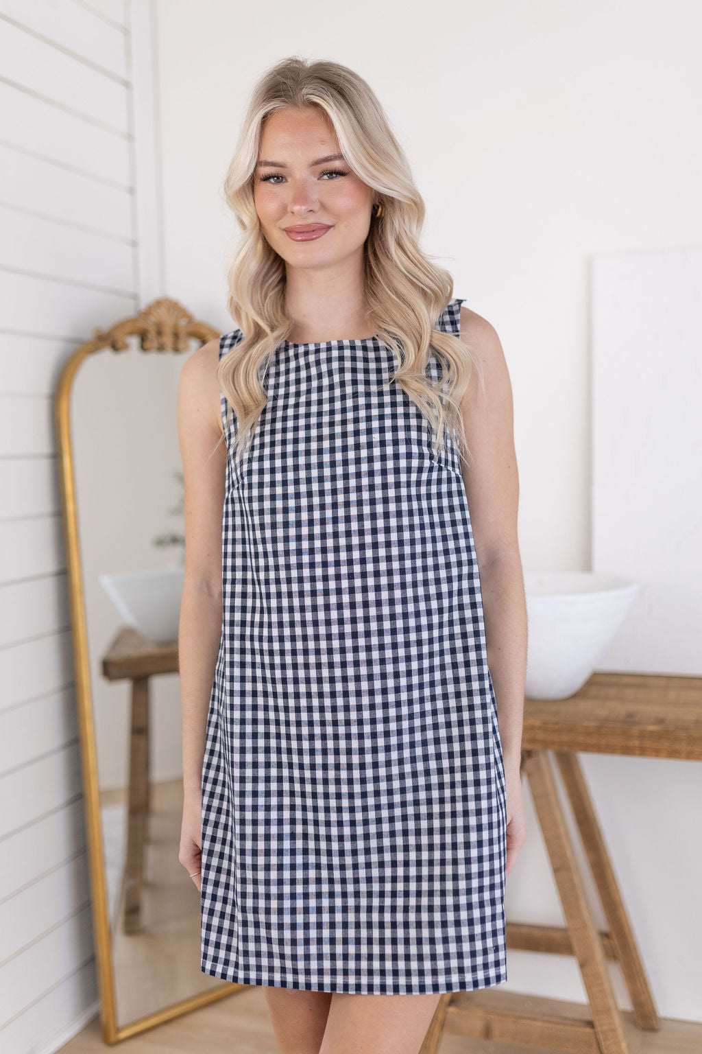 Naomi Gingham Dress