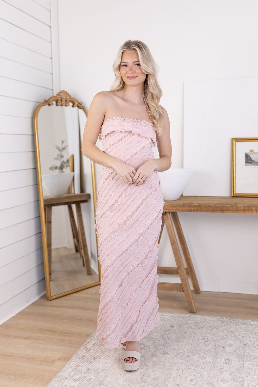 Cameron Maxi Dress | Blush