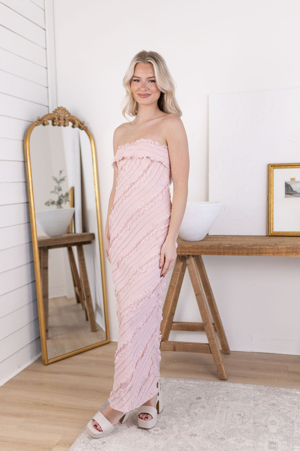 Cameron Maxi Dress | Blush
