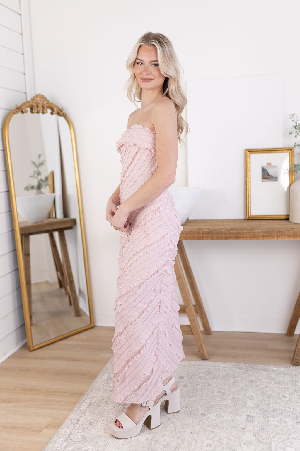 Cameron Maxi Dress | Blush