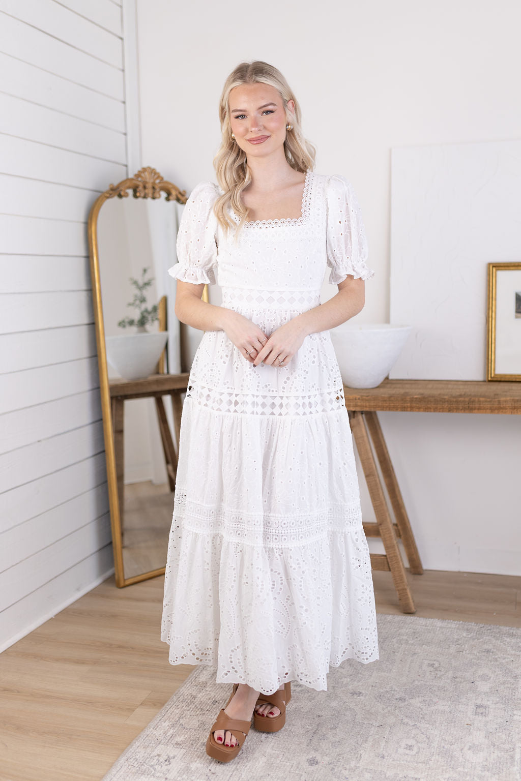 Genevieve Eyelet Dress