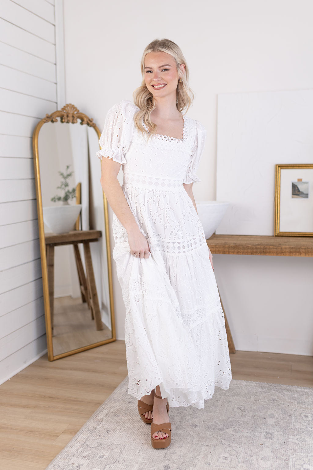 Genevieve Eyelet Dress