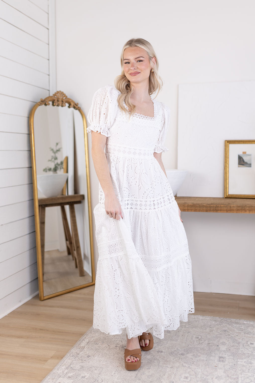 Genevieve Eyelet Dress