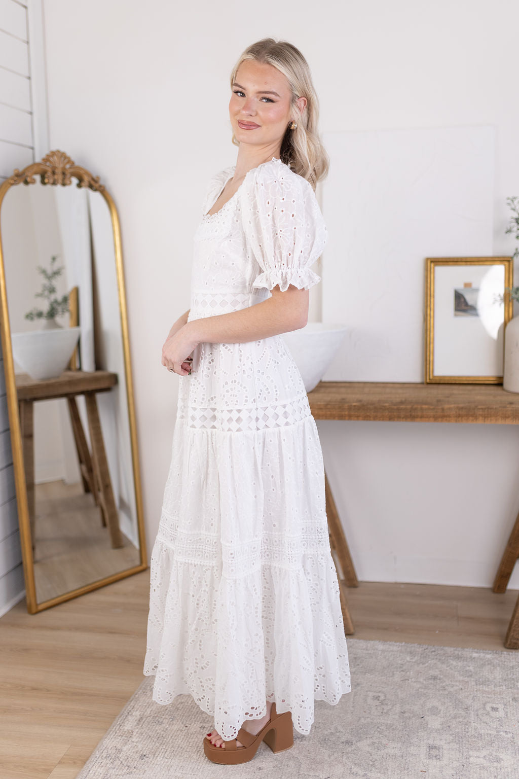 Genevieve Eyelet Dress