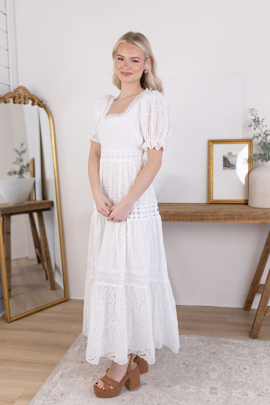 Genevieve Eyelet Dress