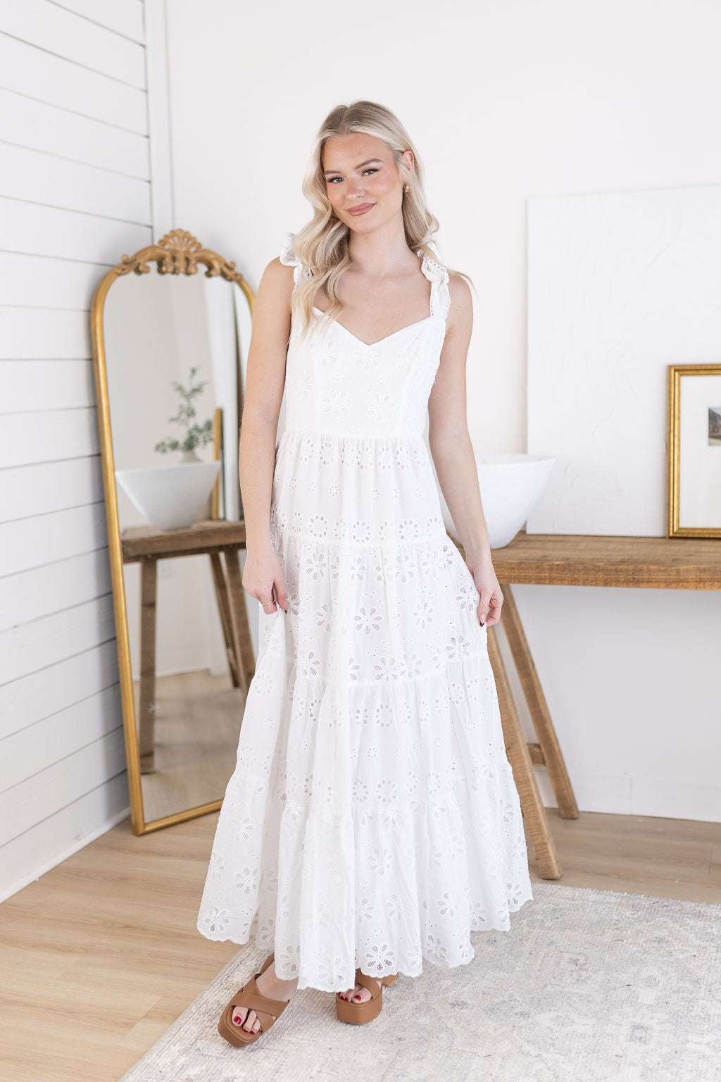 Audrey Eyelet Dress