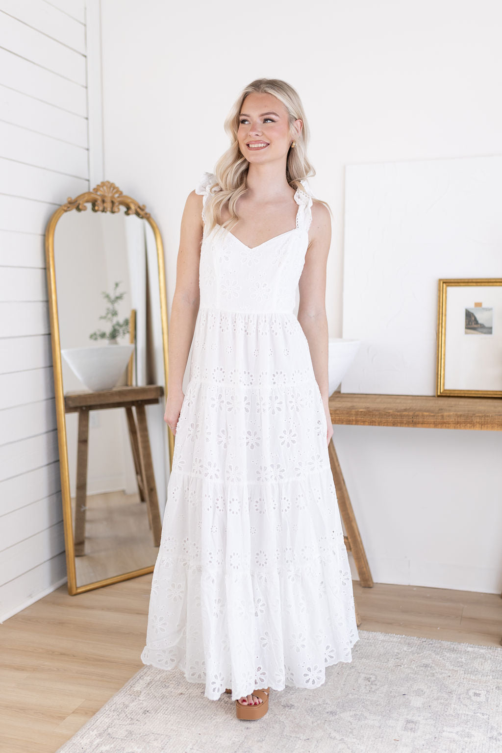 Audrey Eyelet Dress