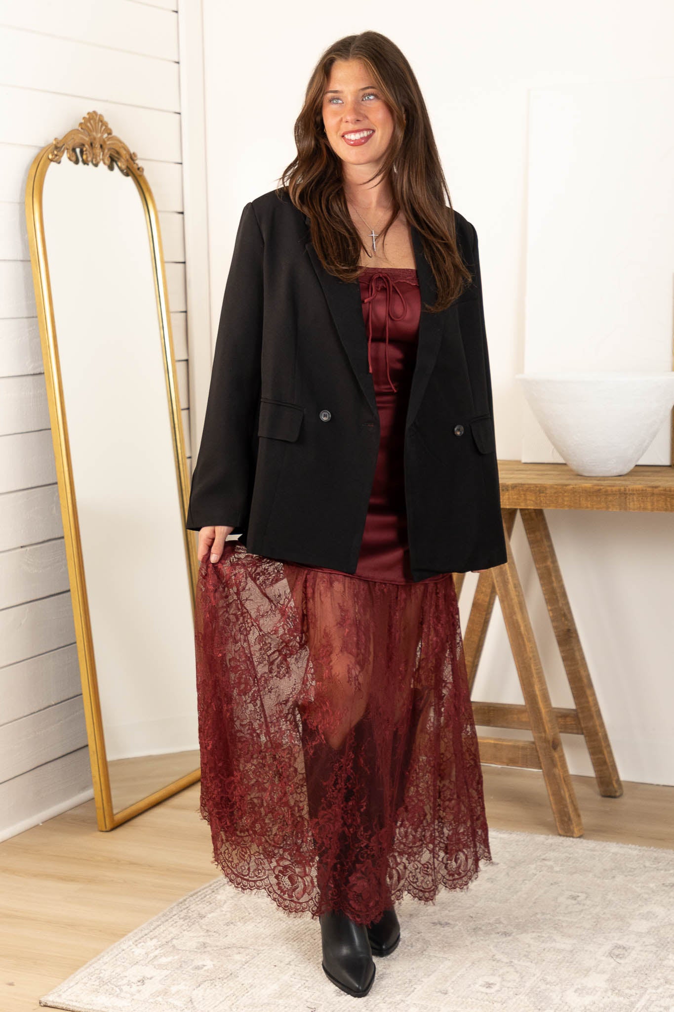 Wren Lace Slip Dress