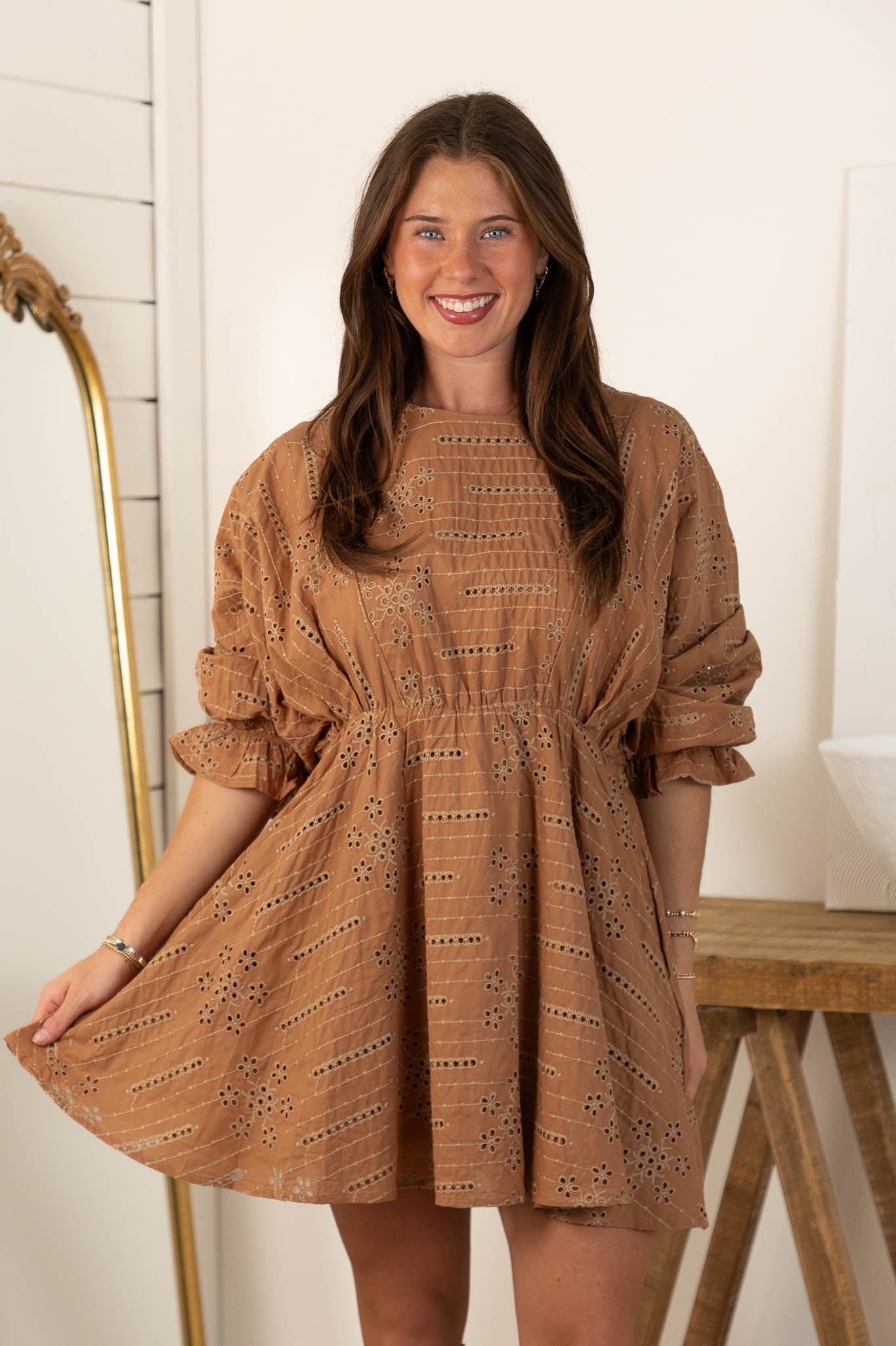 June Embroidered Dress