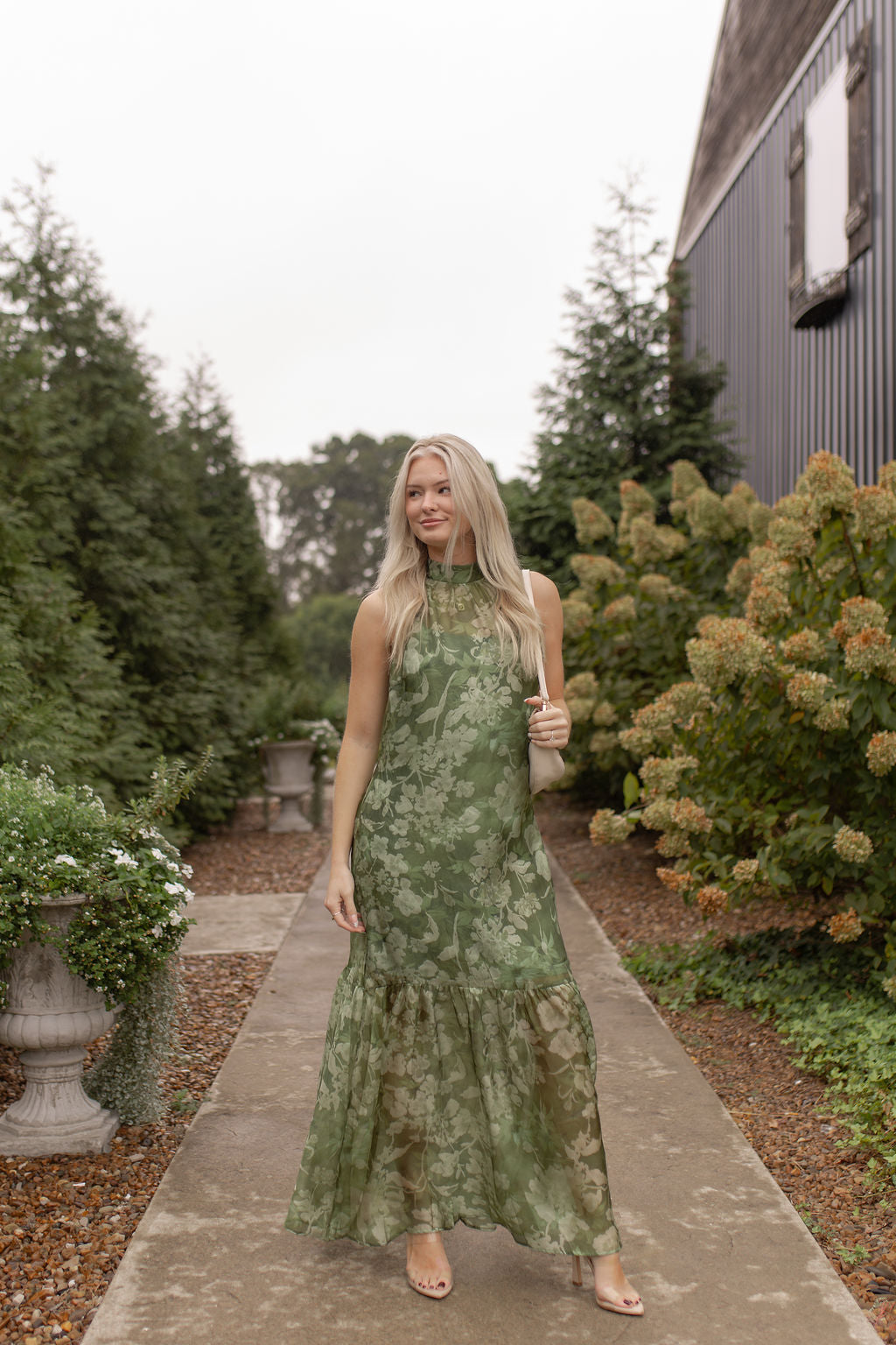 Palmer Organza Dress | Green