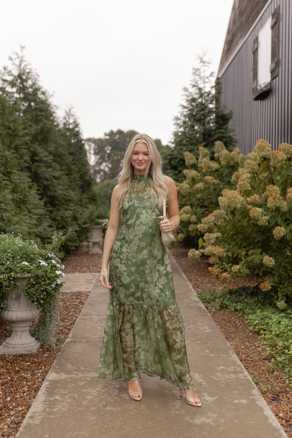 Palmer Organza Dress | Green