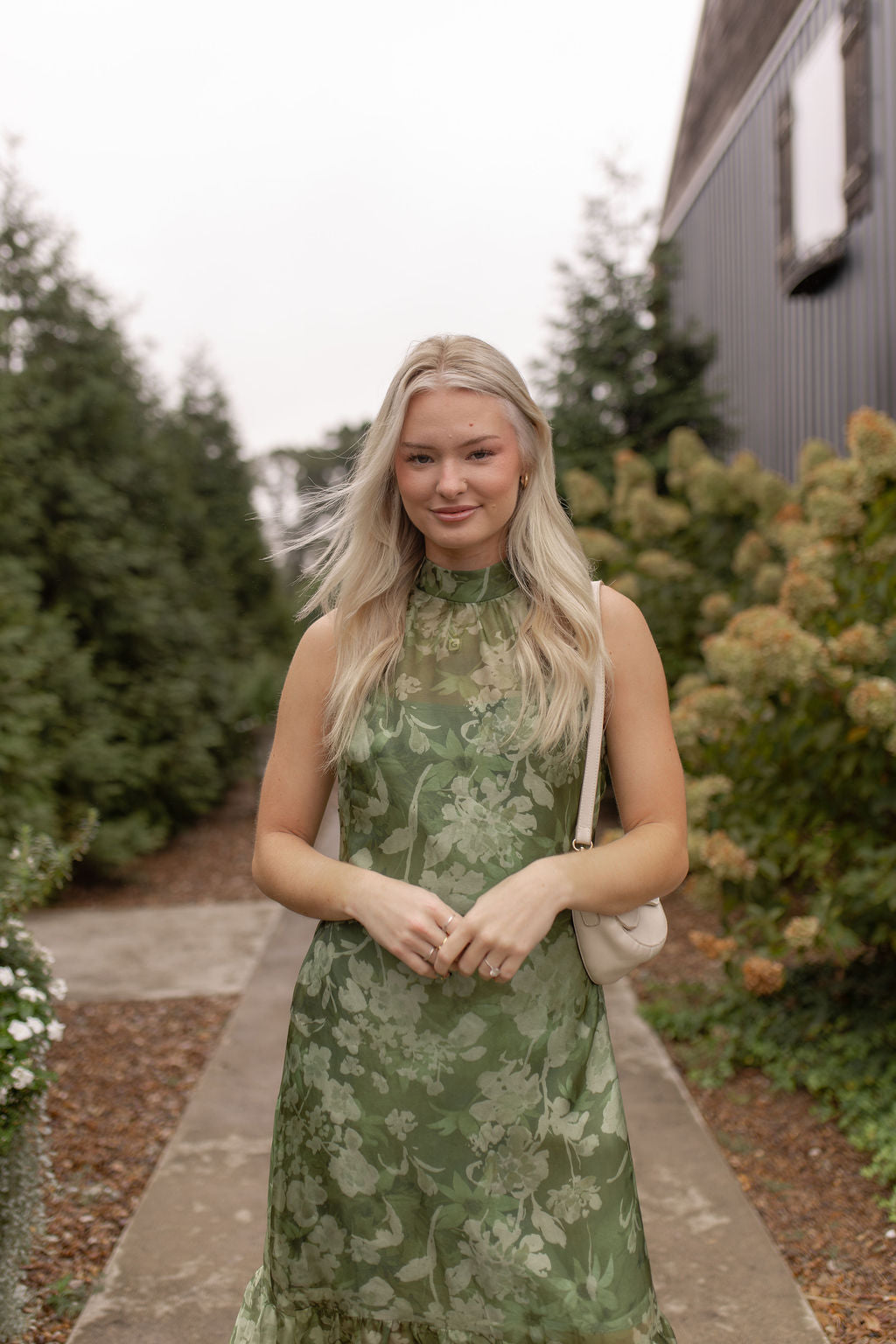 Palmer Organza Dress | Green