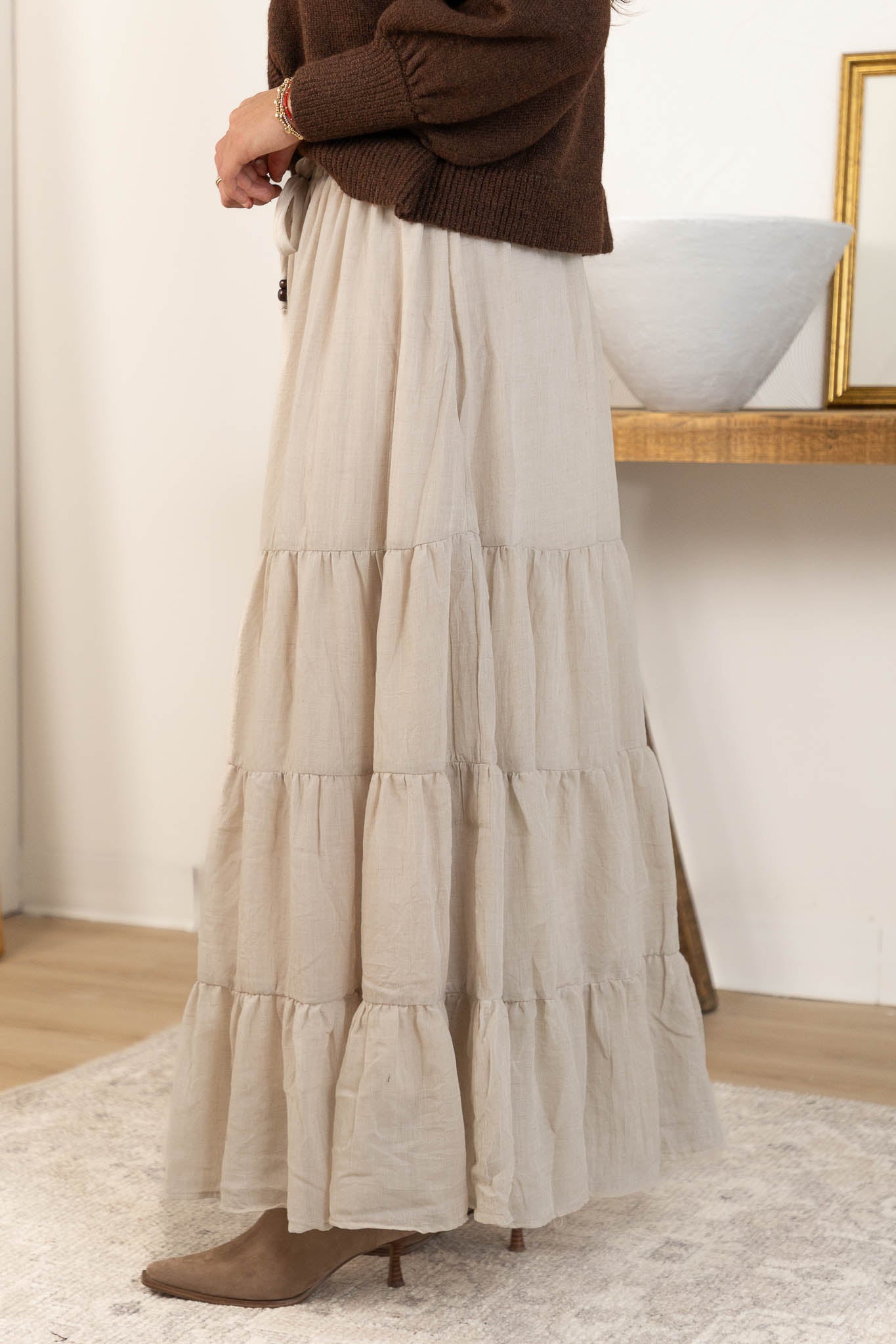 Rowan Maxi Skirt | Taupe
