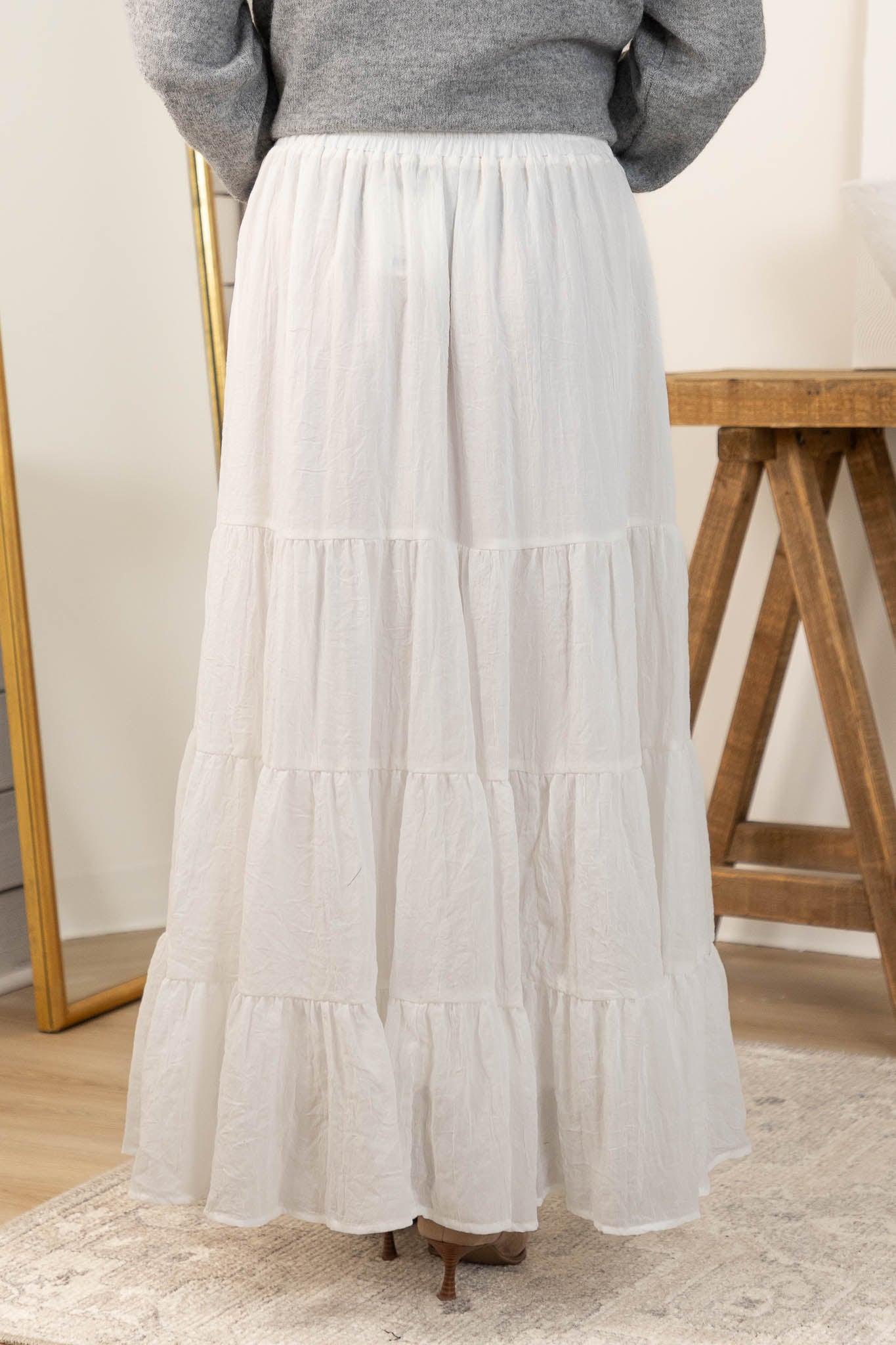 Rowan Maxi Skirt | Ivory