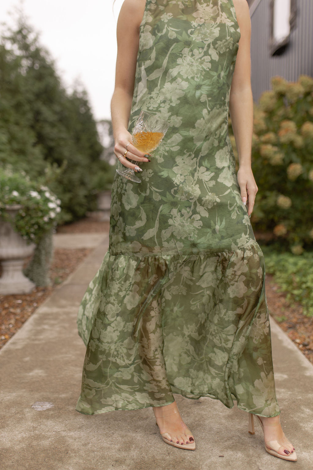 Palmer Organza Dress | Green