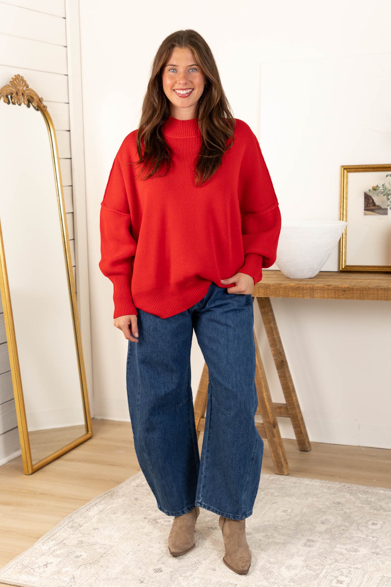 Harper Sweater | Ruby