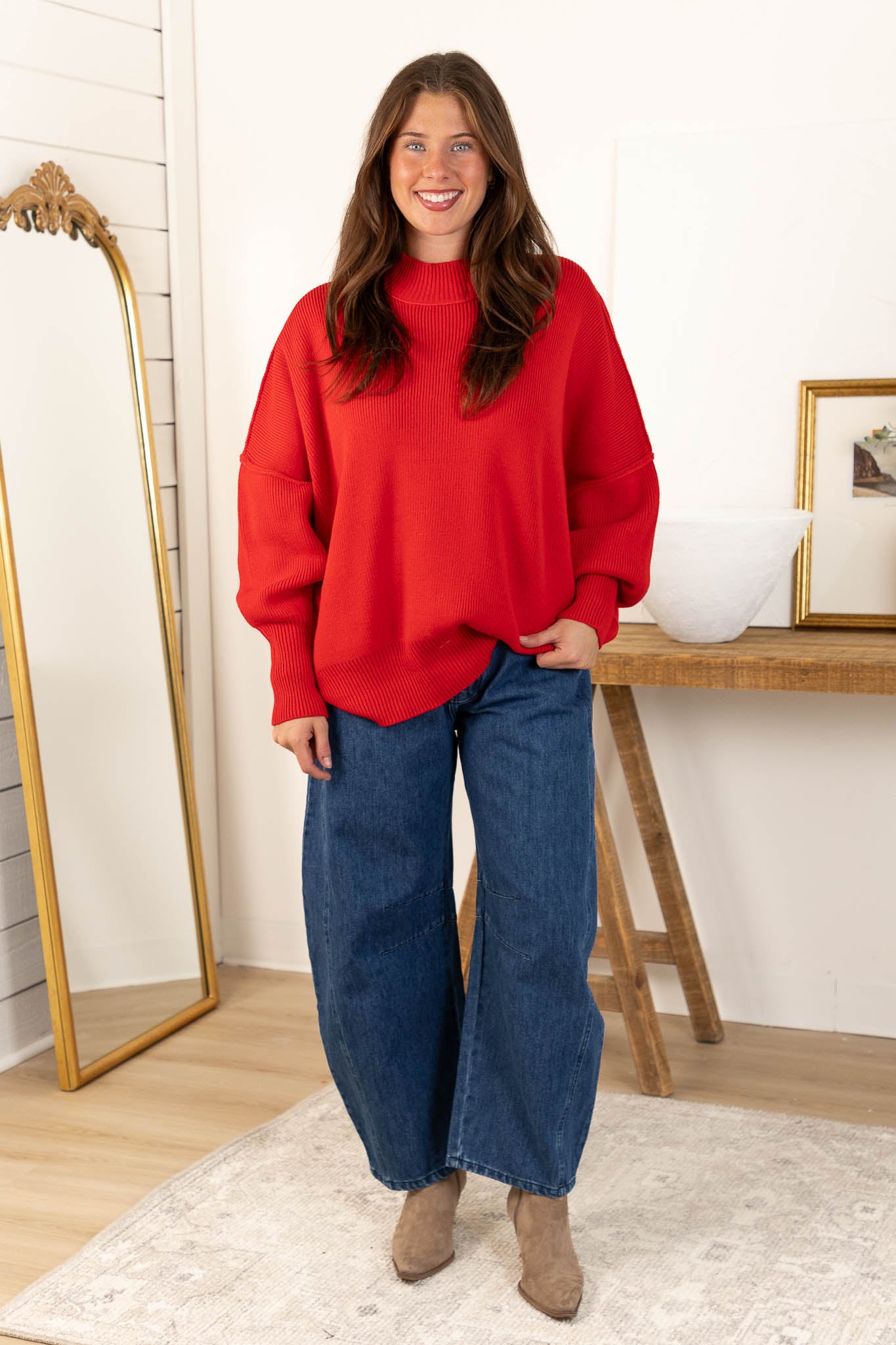 Harper Sweater | Ruby