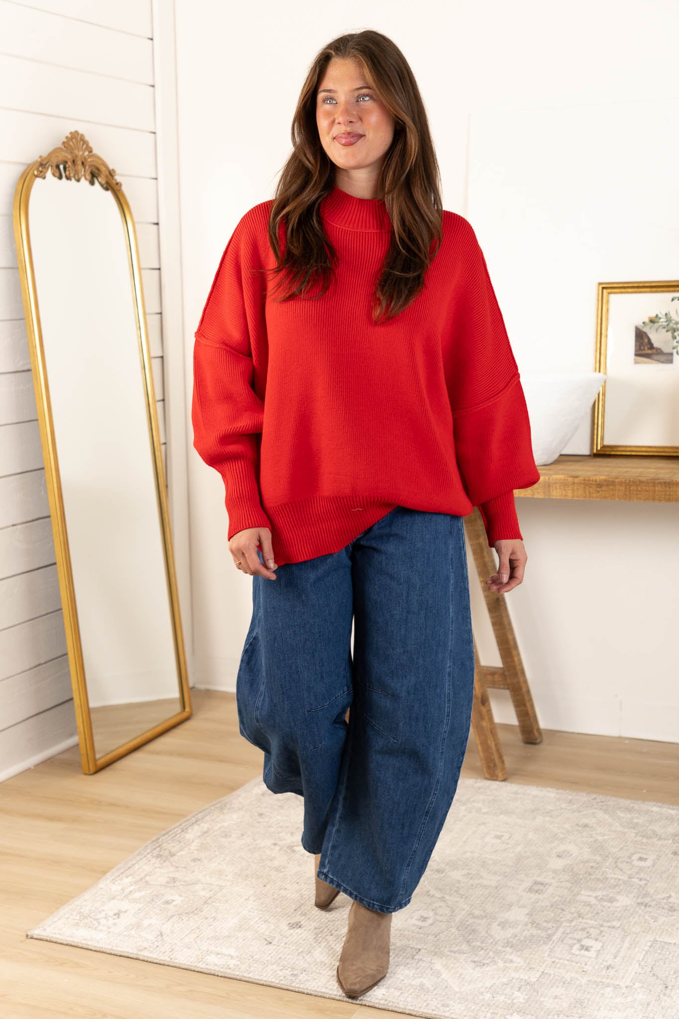 Harper Sweater | Ruby