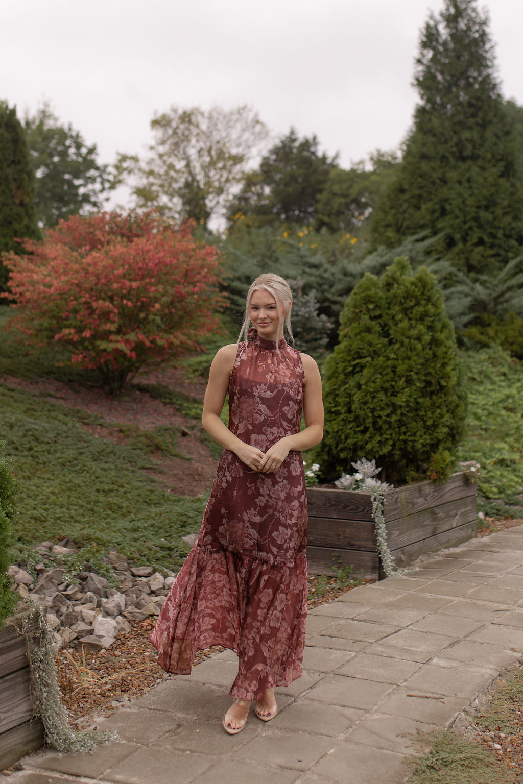 Palmer Organza Dress | Rust