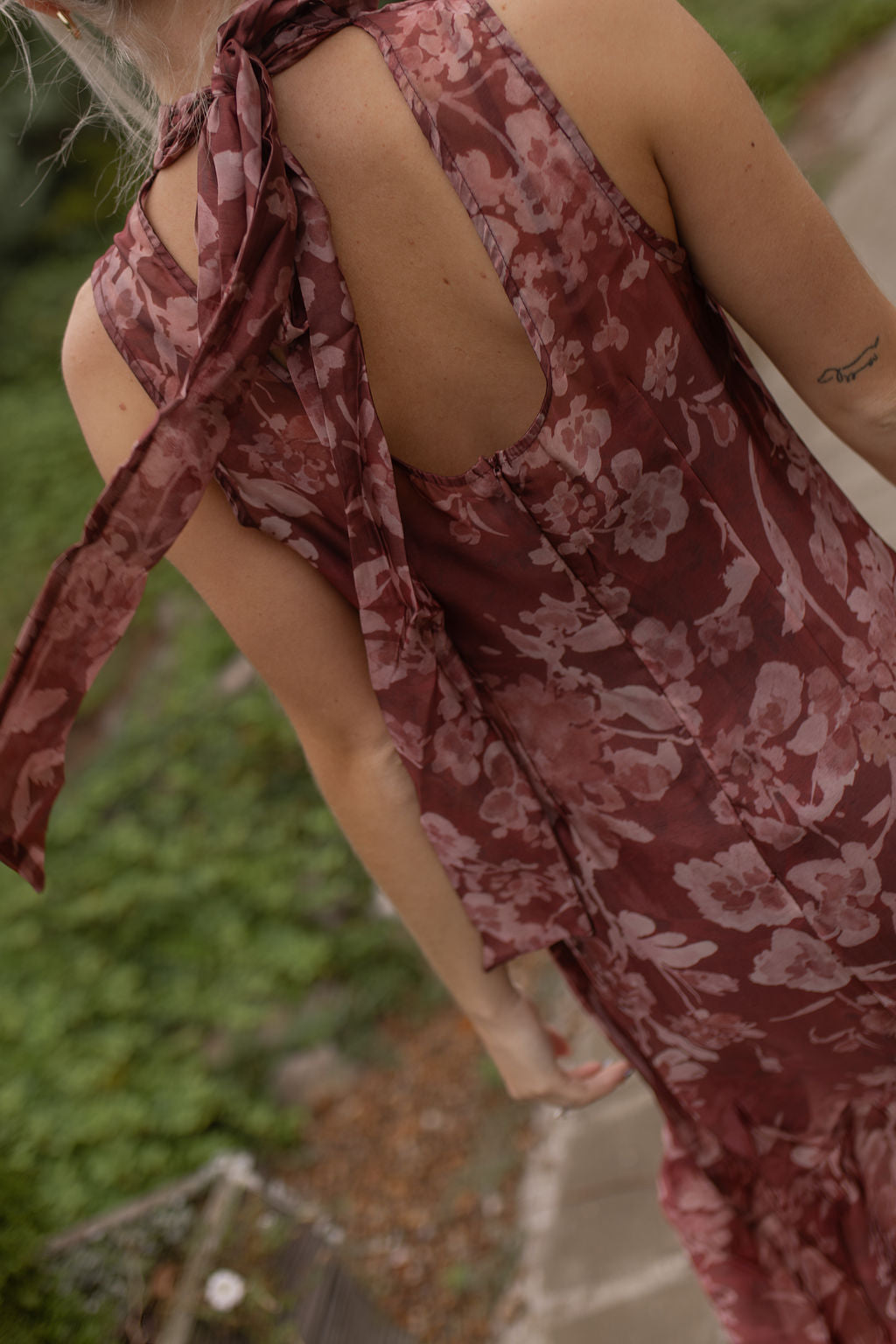 Palmer Organza Dress | Rust