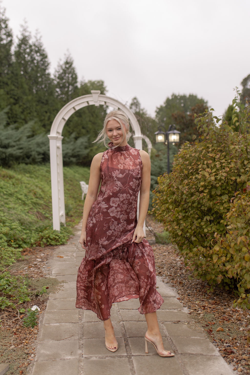 Palmer Organza Dress | Rust