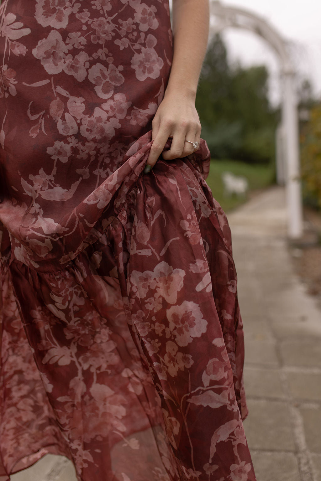 Palmer Organza Dress | Rust
