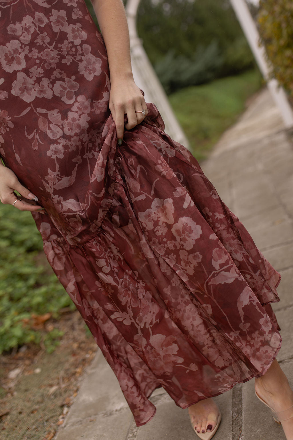 Palmer Organza Dress | Rust