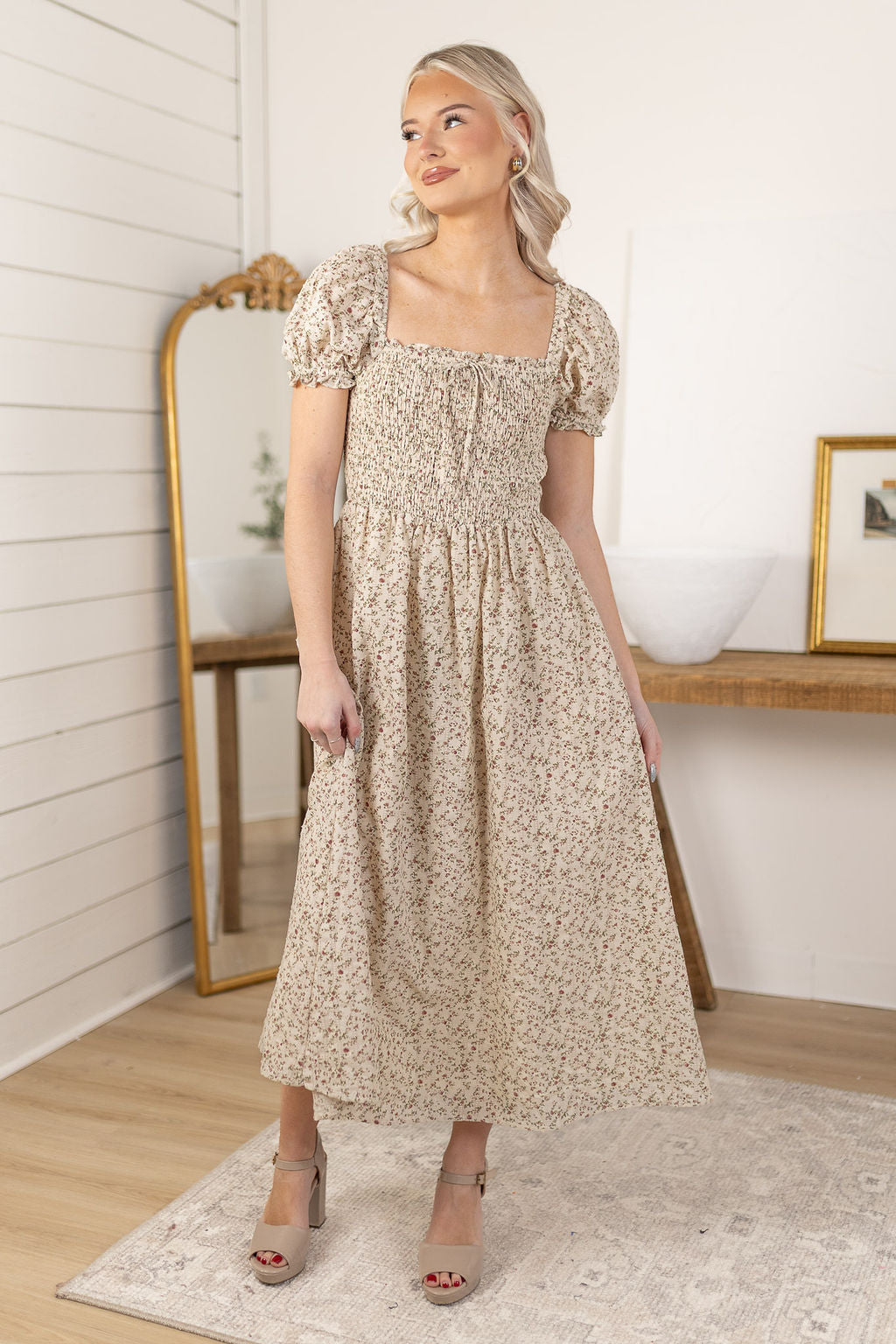 Josie Floral Midi Dress