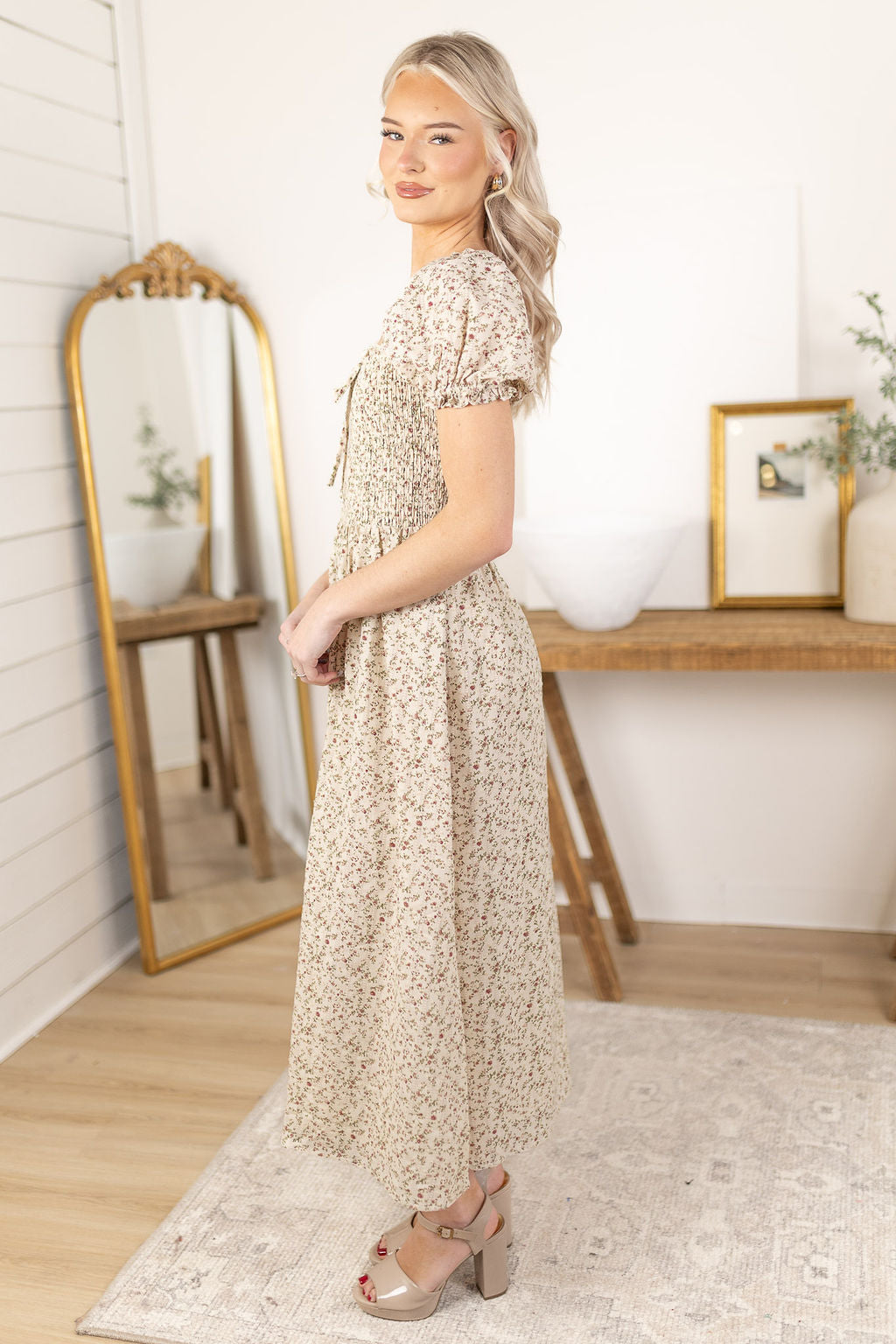 Josie Floral Midi Dress