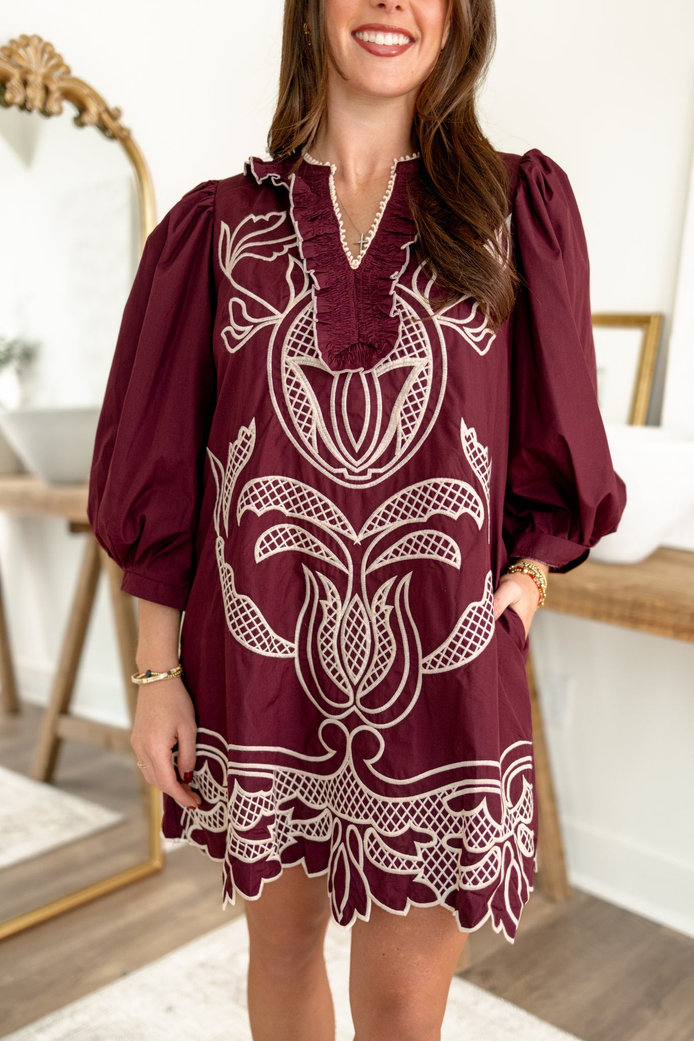 Stevie Dress | Merlot