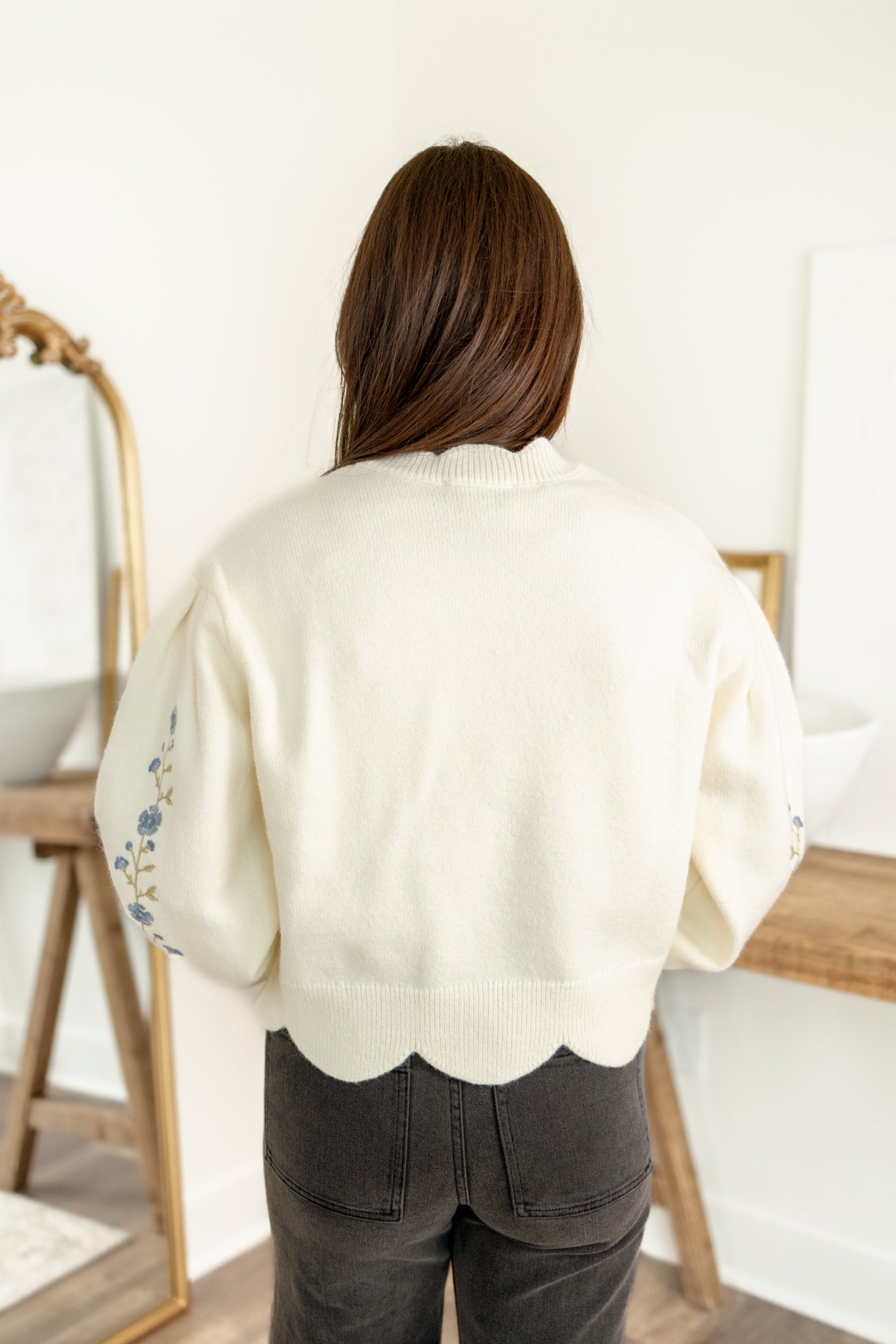 Faith Floral Sweater